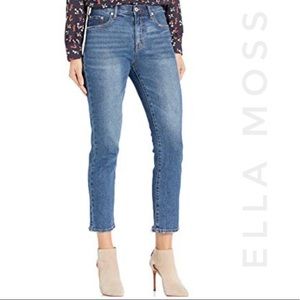 ELLA MOSS High Waist Straight Jeans Crop 10